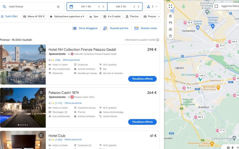 Google Hotel: Per Manager e Proprietari di Strutture Ricettive